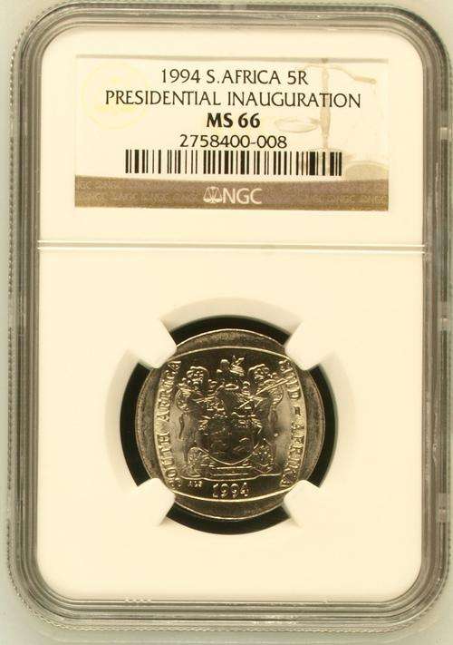 " 2ND FINEST GRADE IN UNC " 1994 Presidential Inauguration R5 - NGC Graded MS66.